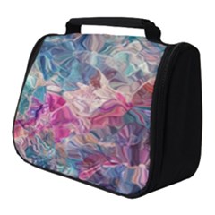 Blue Blend Full Print Travel Pouch (small) by kaleidomarblingart