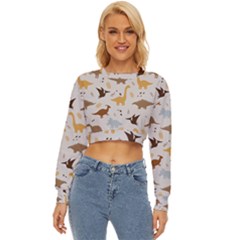 Seamless Dino Pattern Lightweight Long Sleeve Sweatshirt by Safari