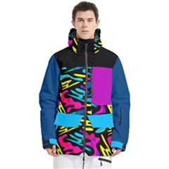 Psychedelic Graffiti Beautiful 2 Men s Multi Pockets Zip Ski And Snowboard Waterproof Breathable Jacket by Givinglala
