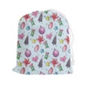 Christmas Decorations Pattern, Xmas Backgrounds Drawstring Pouch (2XL) View1