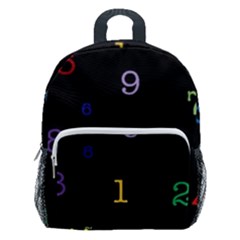 Numbers, Math, Keyboard Kids  Age 5-10 Lightweight School Backpack With Side Pockets by kyorashop23