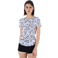 Embrace The Magic Inspirational Phrase Pattern Back Cut Out Sport T-shirt by dflcprintsclothing
