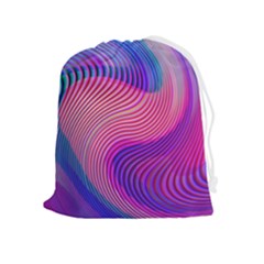 Swirl Twirl Design Pattern Purple Drawstring Pouch (xl) by Salmanaz77