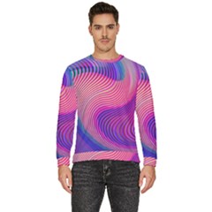 Swirl Twirl Design Pattern Purple Men s Fleece Sweatshirt by Salmanaz77