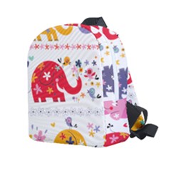 African Elephant Cute Cartoon Seamless Shading Cartoon Character Kids  Age 2-4 Lightweight Preschool Backpack by Bedest