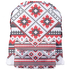 Retro Knitting Patterns Seamless Giant Full Print Backpack by Bedest