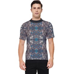Ornate Baroque Floral Pattern Print Men s Short Sleeve Rash Guard by dflcprintsclothing