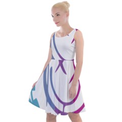 Blink 182 Logo Knee Length Skater Dress by avitendut