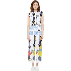 Bluey Women s Frill Top Chiffon Jumpsuit by avitendut