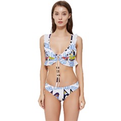 Bluey Low Cut Ruffle Edge Bikini Set by avitendut