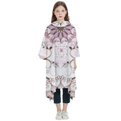 Floral Flora Flower Seamless Pattern Kids  Hooded Rain Ponchos by Bedest