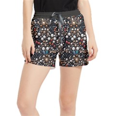 Pearls And Stones Women s Runner Shorts by dedoma