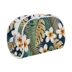 Seamless Pattern With Tropical Strelitzia Flowers Leaves Exotic Background Make Up Case (small) by Ket1n9