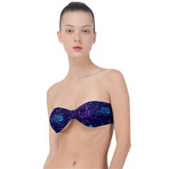 Realistic Night Sky Poster With Constellations Classic Bandeau Bikini Top  by Ket1n9
