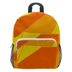 Pattern Abstract Triangle Simple Kids  Age 5-10 Lightweight School Backpack With Side Pockets by Bedest