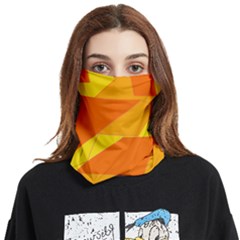 Pattern Abstract Triangle Simple Face Covering Bandana (two Sides) by Bedest