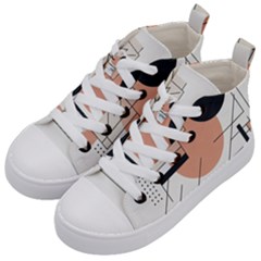 Abstract Architecture Kids  Mid-top Canvas Sneakers by Bedest