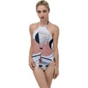 Abstract Architecture Go with the Flow One Piece Swimsuit View1