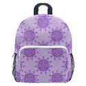 Purple Pattern Seamless Texture Mandala Kids  Age 5-10 Lightweight School Backpack with Side Pockets View1