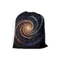 Galaxy Background Star Drawstring Pouch (Large) View2