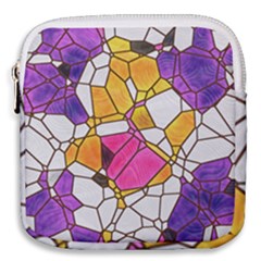 Architecture Glass Abstract Pattern Mini Square Pouch by Bedest