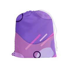 Colorful Labstract Wallpaper Theme Drawstring Pouch (xl) by Apen