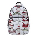 Christmas Characters Pattern, Xmas Backgrounds Carry-on Travel Backpack View1