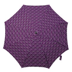 Violet White Pattern Hook Handle Umbrellas (medium) by ytdream