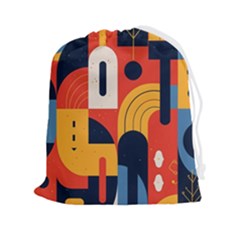 Abstract Pattern Drawstring Pouch (2xl) by Bedest