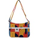 Abstract Pattern Zip Up Shoulder Bag View3