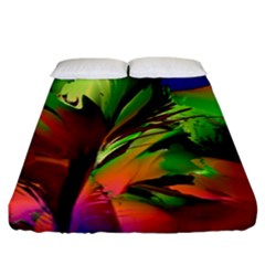 Splash Fitted Sheet (california King Size) by geonetique