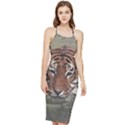 Swimming Tiger Bodycon Cross Back Summer Dress View1