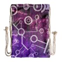 Cosmic Network Geometric Art Drawstring Bag (Large) View1