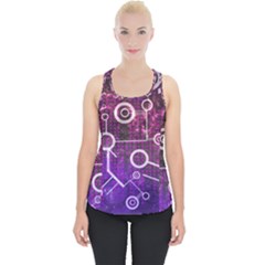 Cosmic Network Geometric Art Piece Up Tank Top by ExtraAwesomeSauce