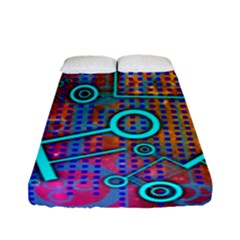 Abstract Tech Galaxy Design Fitted Sheet (full/ Double Size) by ExtraAwesomeSauce