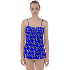 Eye Of Horus Pattern Babydoll Tankini Set by ExtraAwesomeSauce