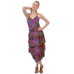 Pink And Purple Leopard Layered Bottom Dress by ExtraAwesomeSauce