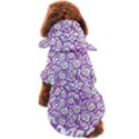 Funny Bacterias Drawing Motif Random Pattern Dog Coat View2