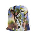Springtime Pear Tree Blossoms Drawstring Pouch (XL) View1
