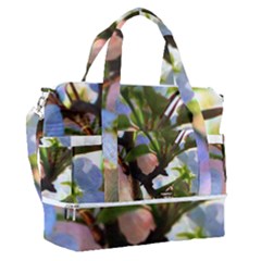 Springtime Pear Tree Blossoms Sports Shoulder Bag With Shoes Compartment by ExtraAwesomeSauce