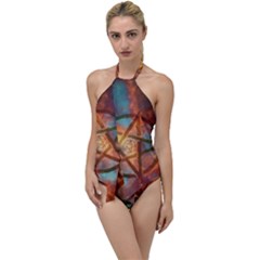 Enchanted Nebula Pentagram Art Go With The Flow One Piece Swimsuit by ExtraAwesomeSauce