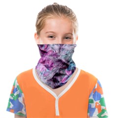  Blend On Pink Face Covering Bandana (kids) by kaleidomarblingart