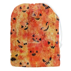 Carved Pumpkin Faces Drawstring Pouch (3xl) by kyorashop23