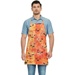 Carved Pumpkin Faces Kitchen Apron by kyorashop23