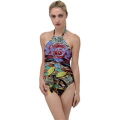 Carnival Mask - Venetian Mask - Italy Vintage Go With The Flow One Piece Swimsuit by ConteMonfrey