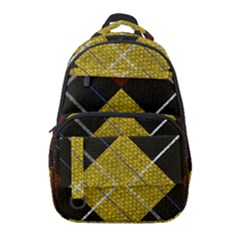 Yellow Plaid Carry-on Travel Backpack by ConteMonfrey