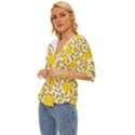 Yellow Flowers Roses On The Wall Lemons Lightweight Drawstring Hooded Top View2