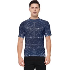 Astronomie Astrologie Vintage  Men s Short Sleeve Rash Guard by ConteMonfrey