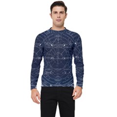 Astronomie Astrologie Vintage  Men s Long Sleeve Rash Guard by ConteMonfrey
