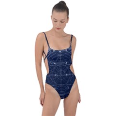 Astronomie Astrologie Vintage  Tie Strap One Piece Swimsuit by ConteMonfrey
